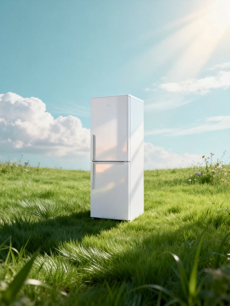 产品图一键生成清新自然草地海报