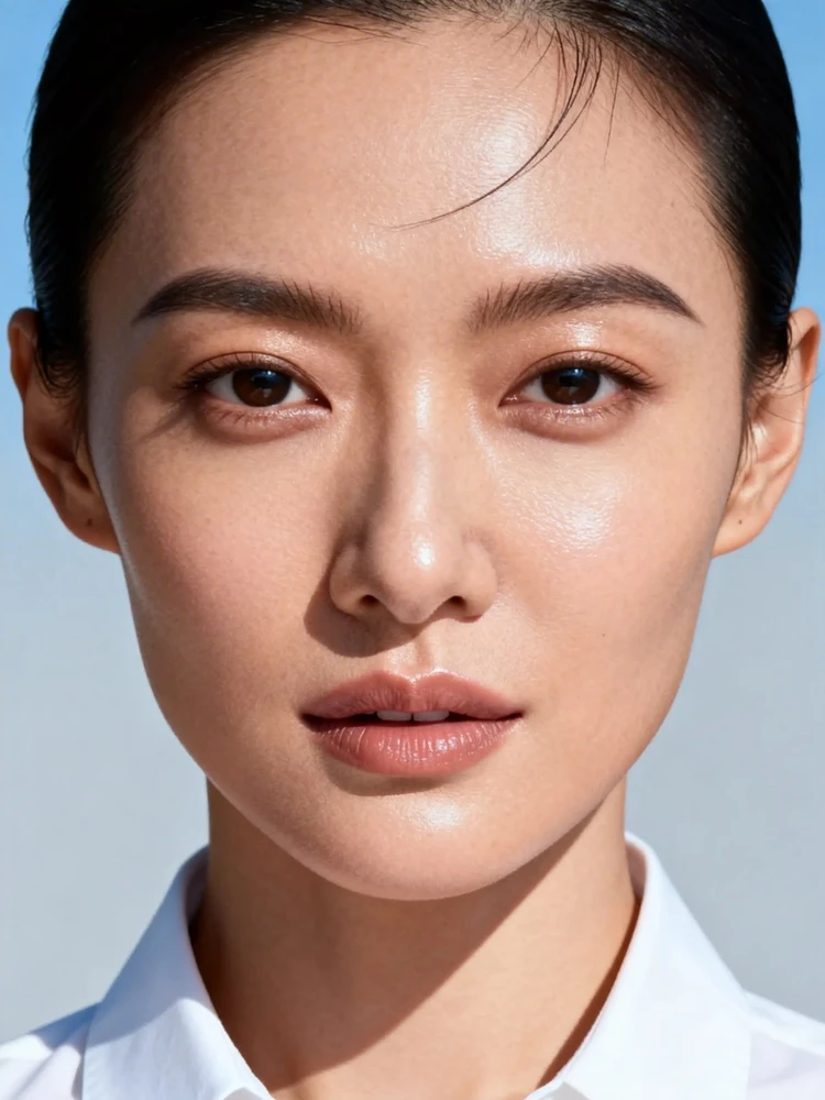 高质感证件照换底精修