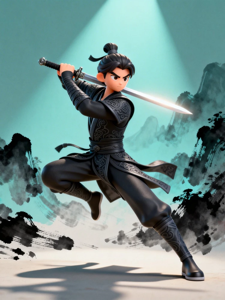 3D国风门派角色生成