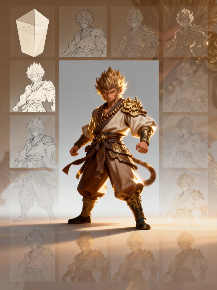 一键生成九宫格绘画步骤图