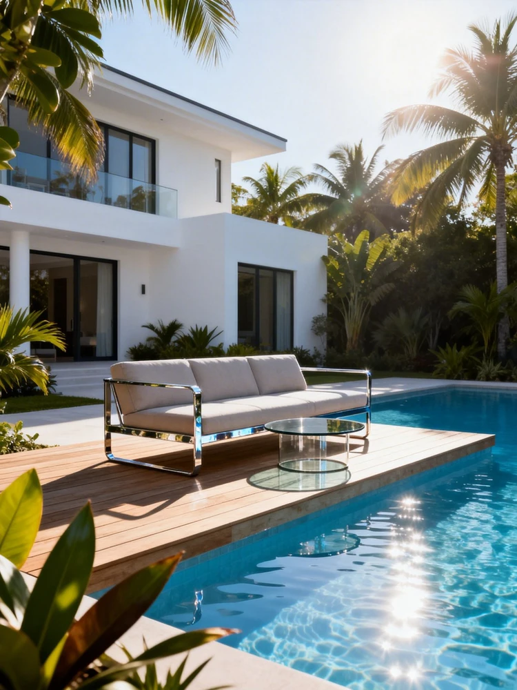 户外家具高级场景展示图