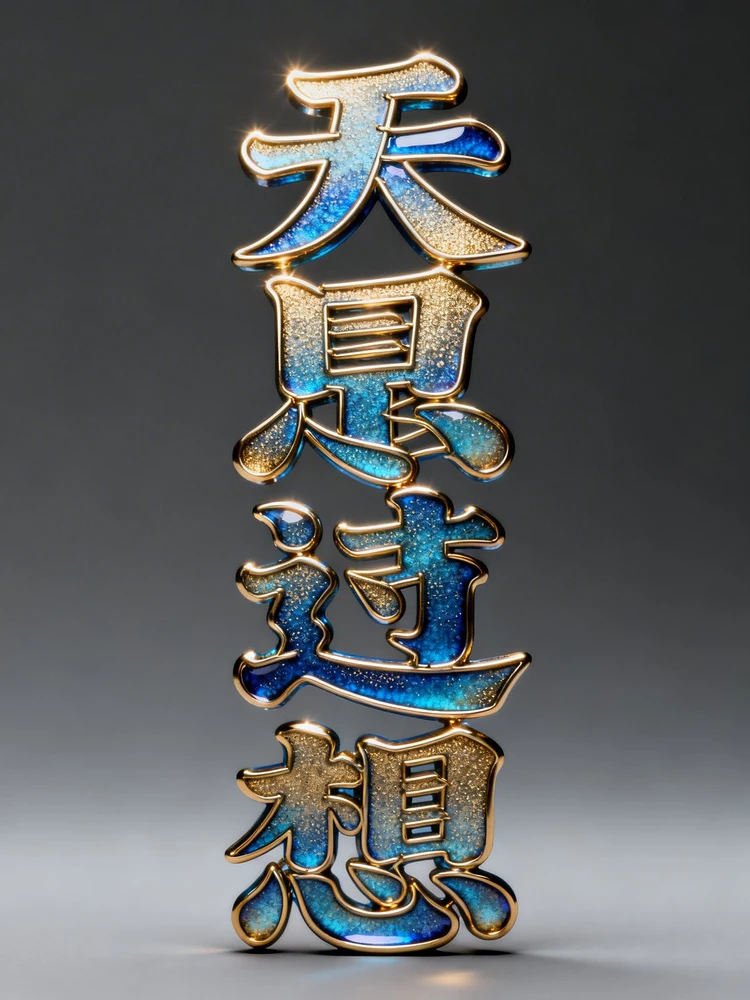 品牌标志掐丝珐琅艺术字