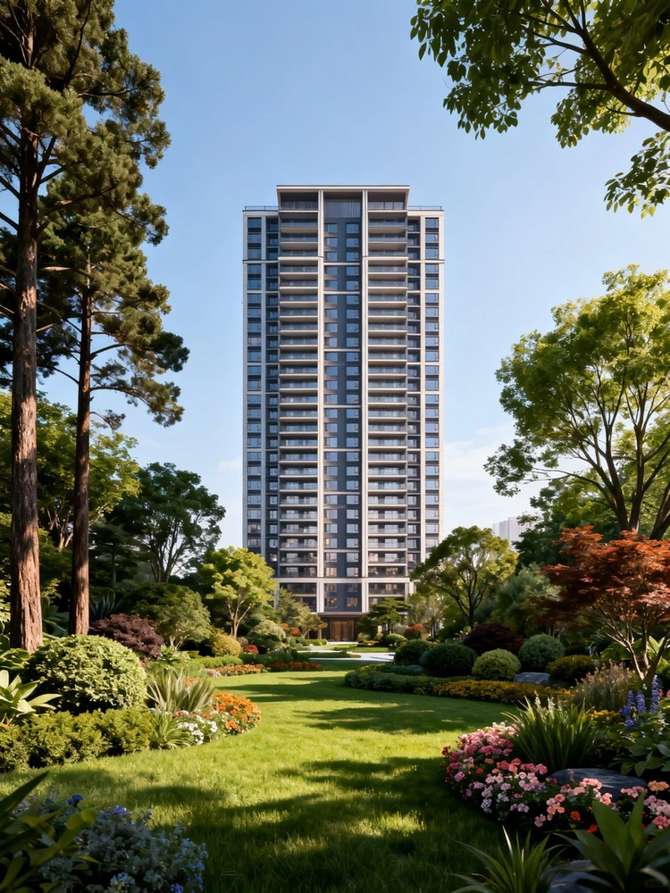 建筑绿化一键补景