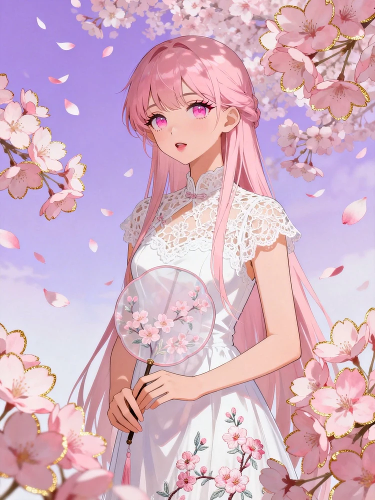 梦幻樱花动漫少女写真