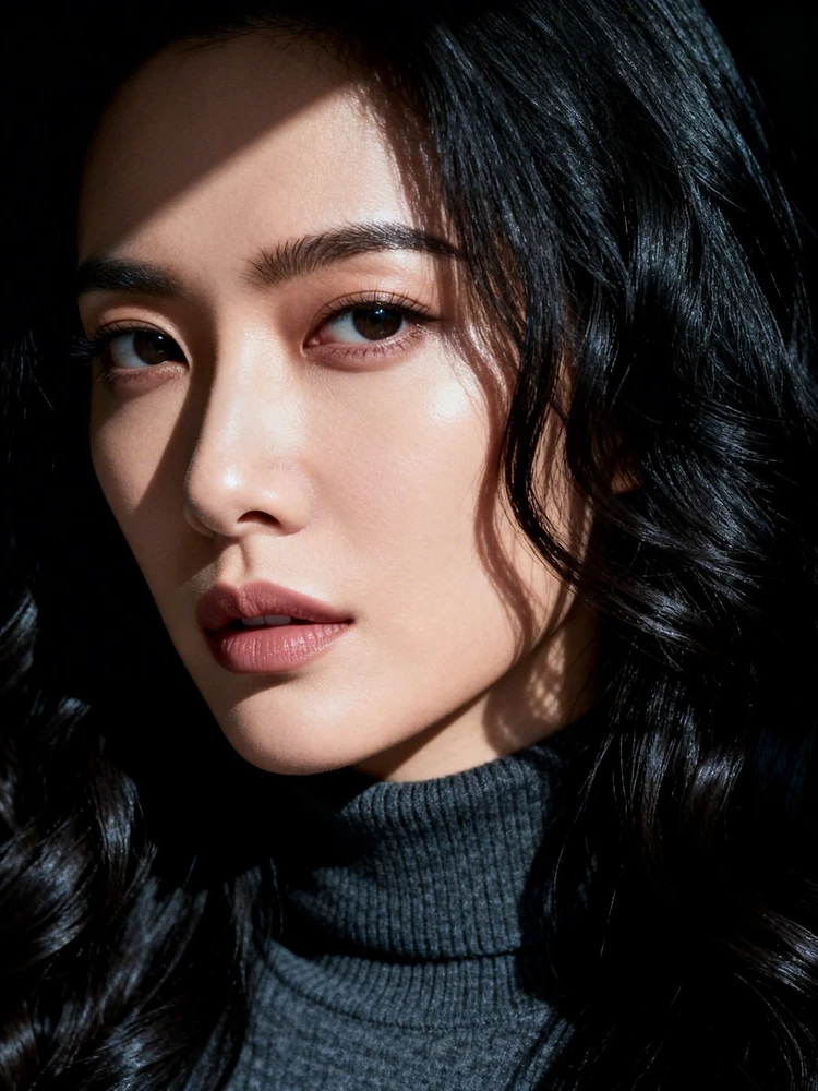 冷黑棚拍时尚人像
