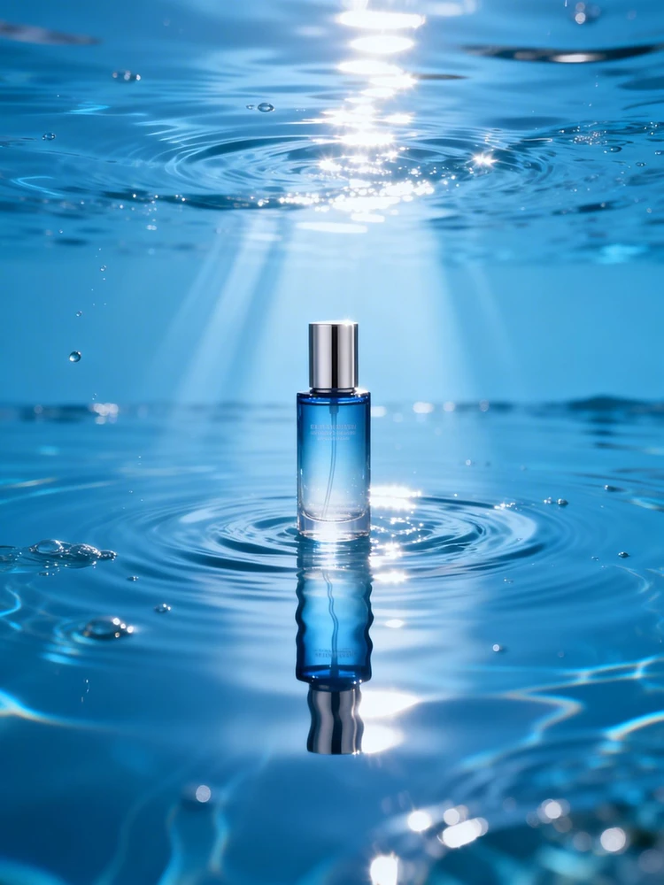 美妆产品清透水感大片