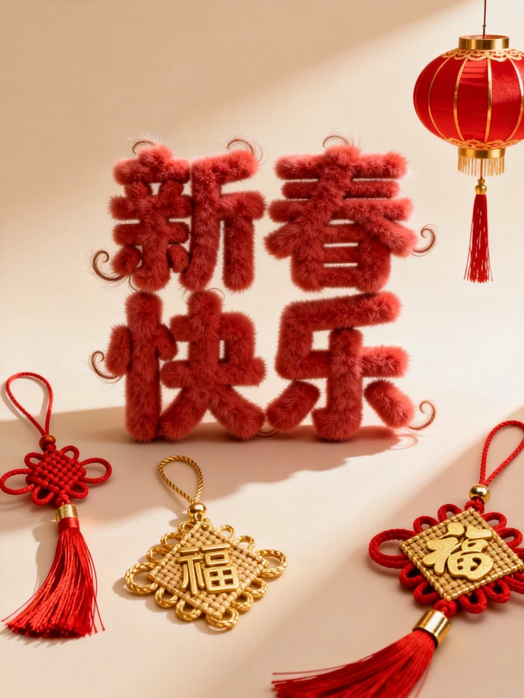 新年毛绒字海报生成器