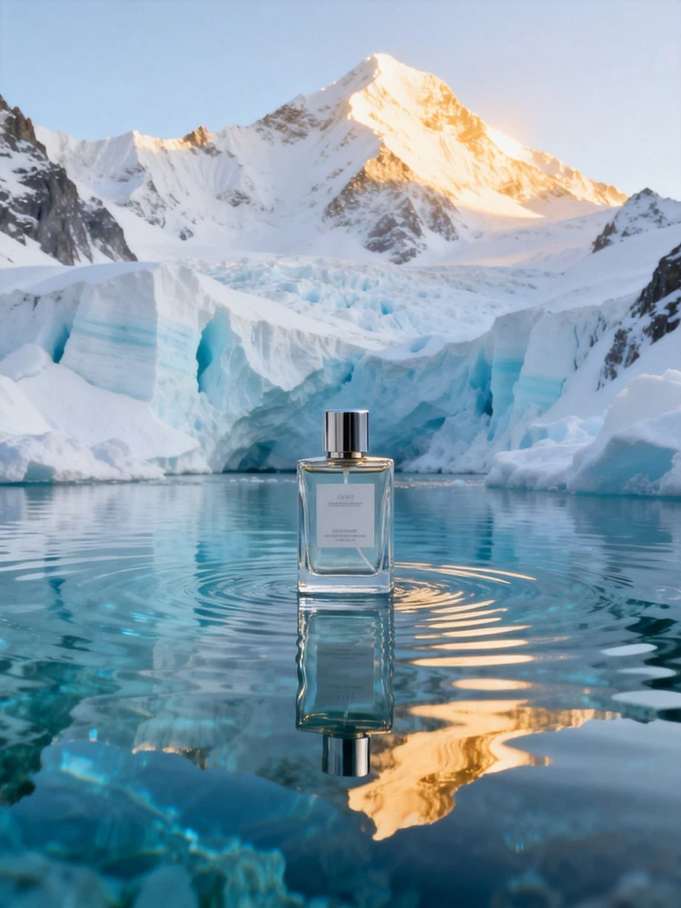 商品冰川水波广告图