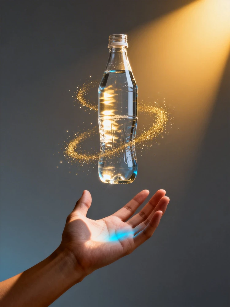 悬浮伸手抓取产品海报