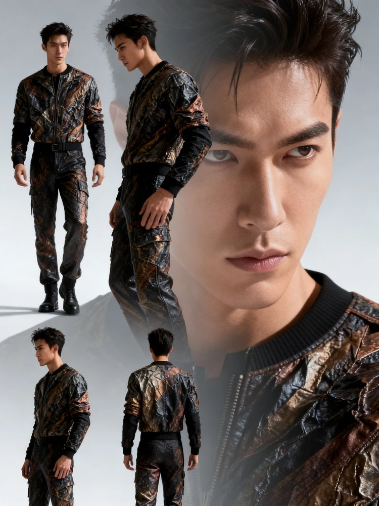 角色三视图与面部特写生成