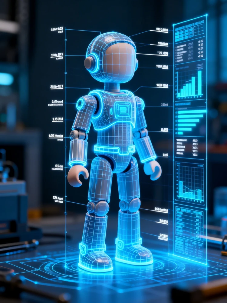 一键生成全息透视线框图