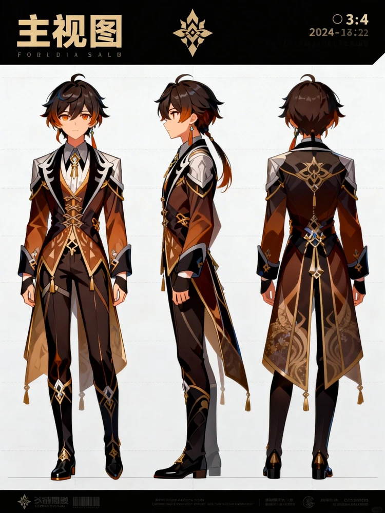 角色三视图立绘生成