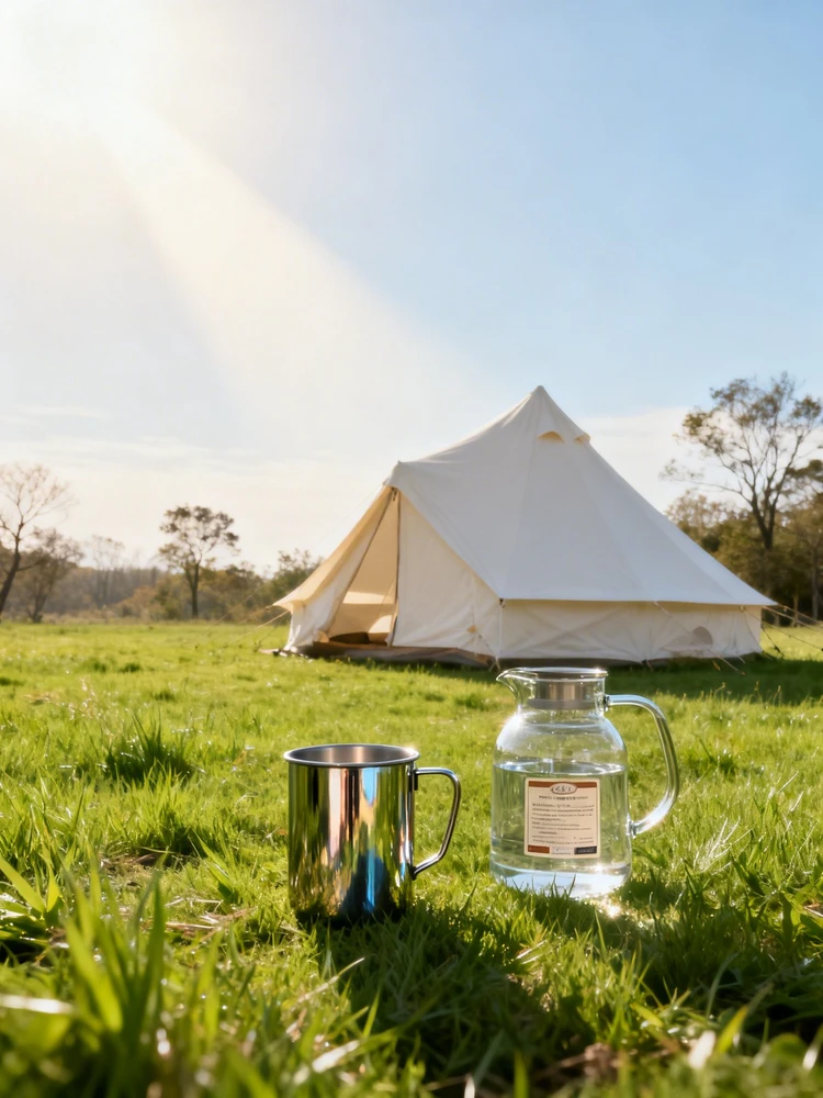 清新露营商品场景图