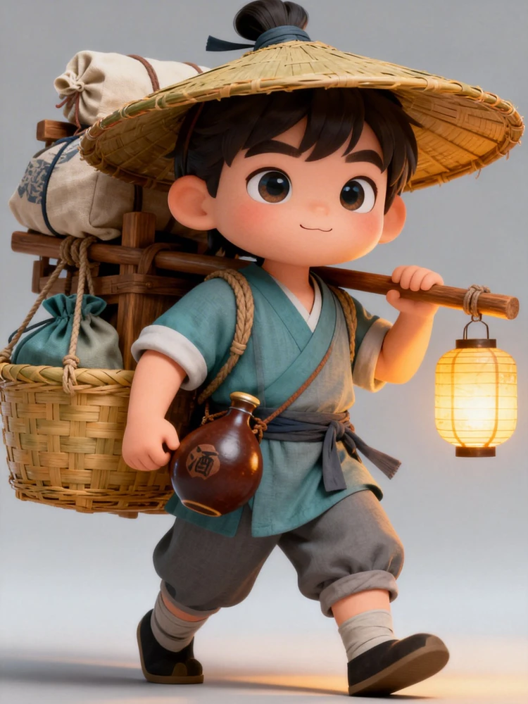 Q版江湖小贩角色生成