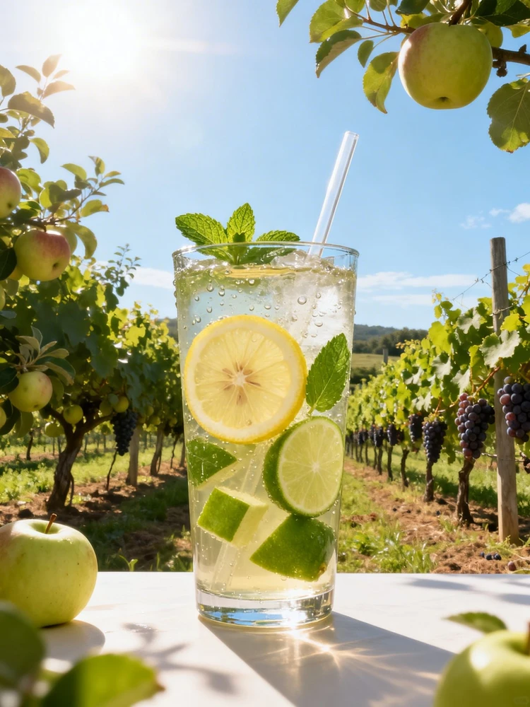 果园清新饮品海报