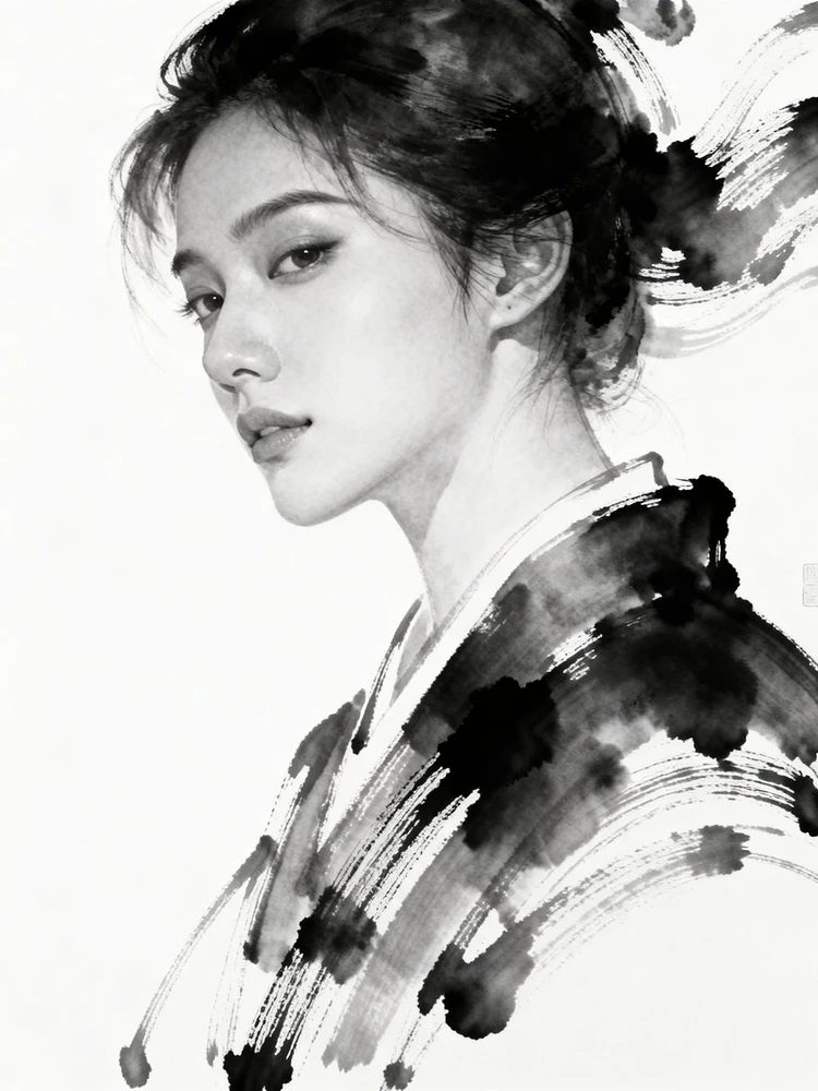 照片转水墨人物画