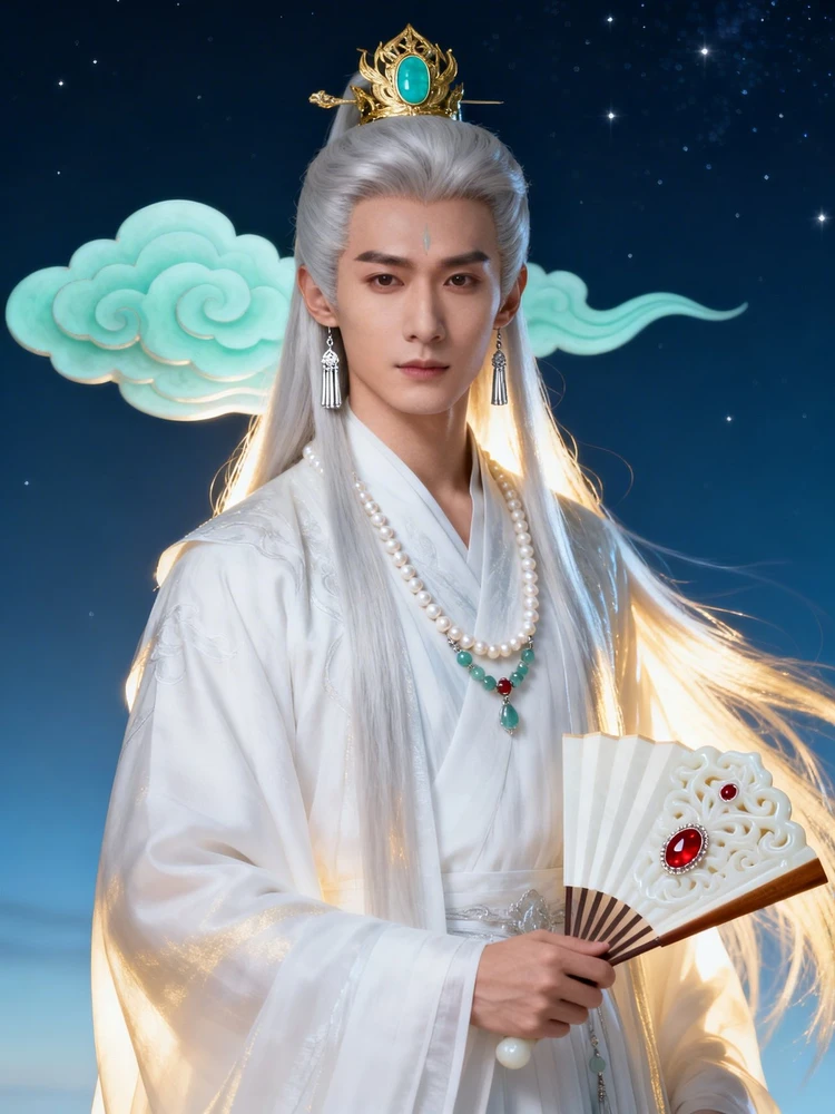 仙界白发神尊写真