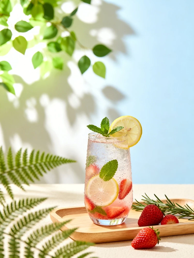 清新治愈感商品场景图