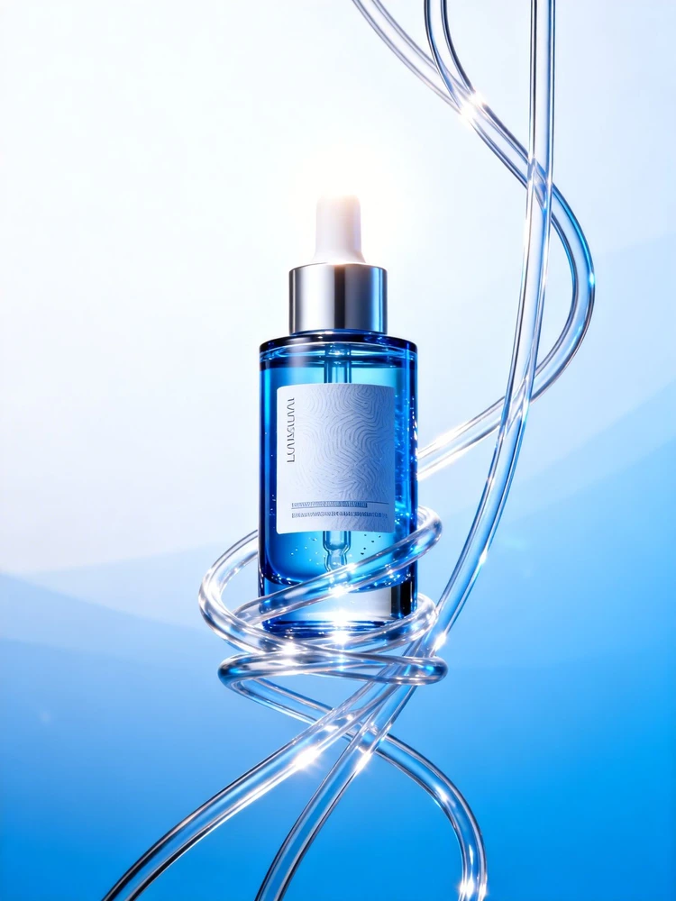 药妆精华液导管质感海报