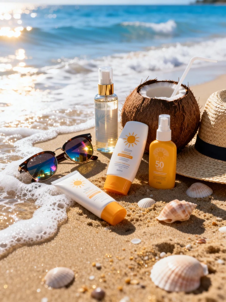 夏日沙滩感商品场景图