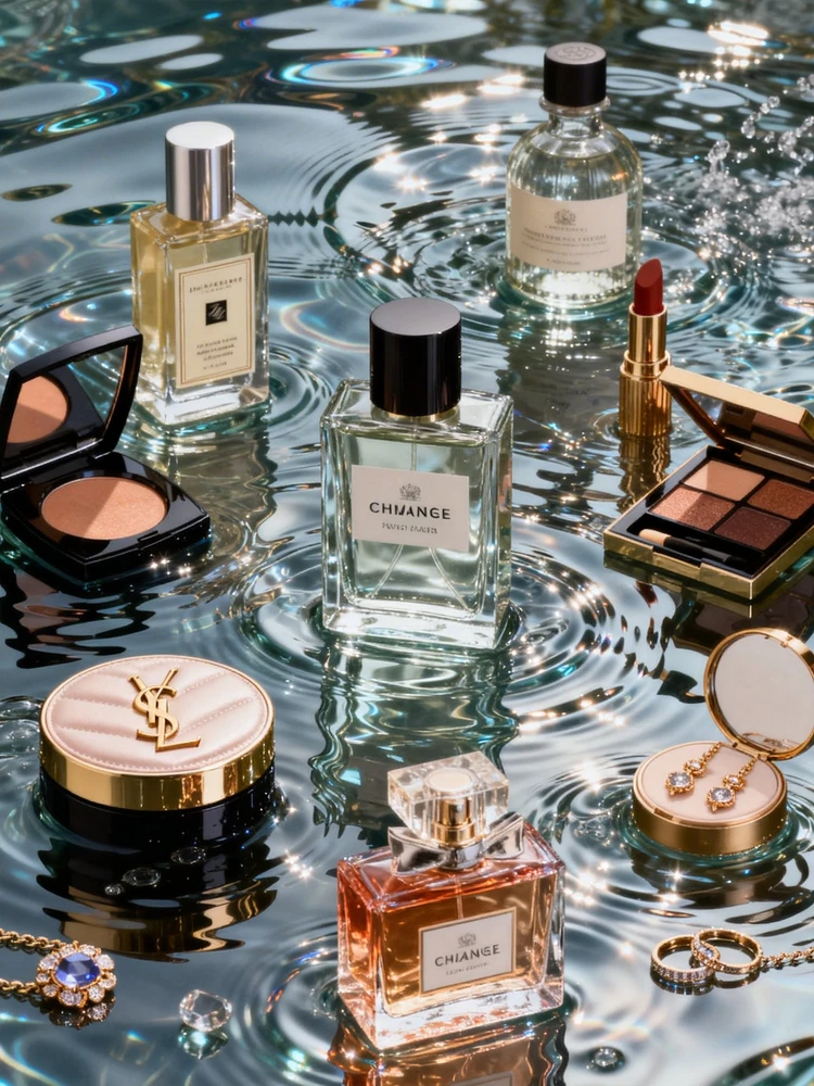 商品水波纹高级广告图