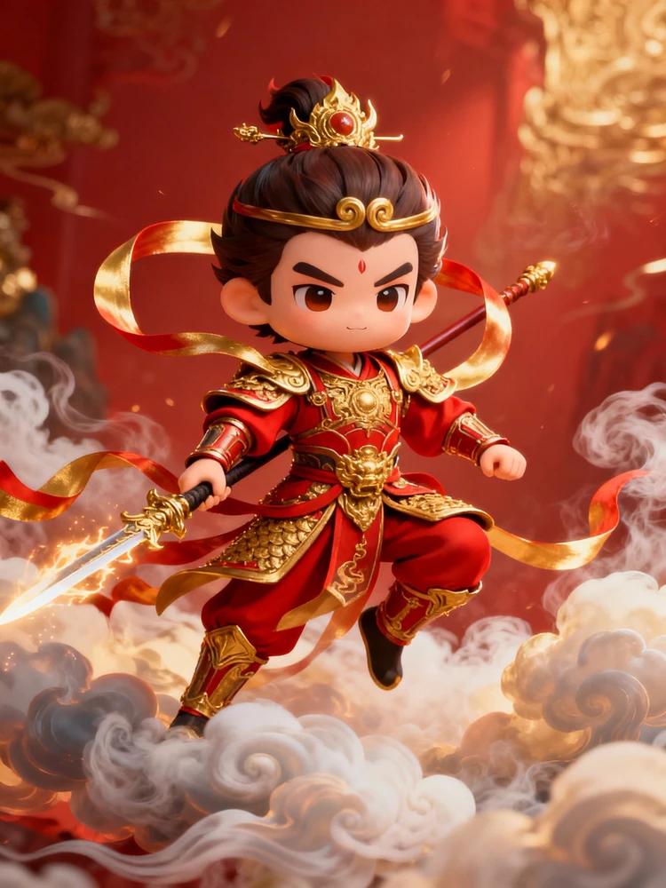 国风Q版仙侠战神变身