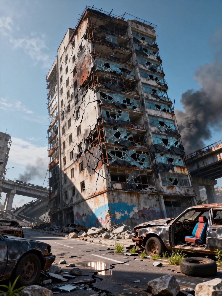 末日废墟城市场景生成器