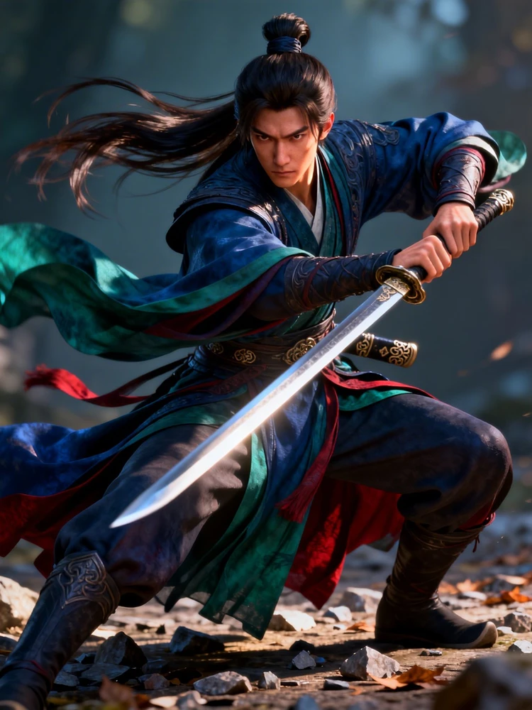 3D武侠侠客人物照