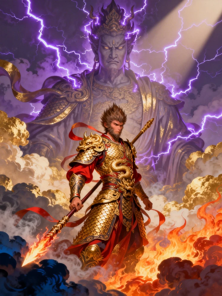 神话战神法相插画