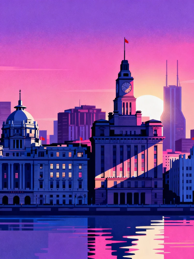 城市地标多巴胺插画生成器