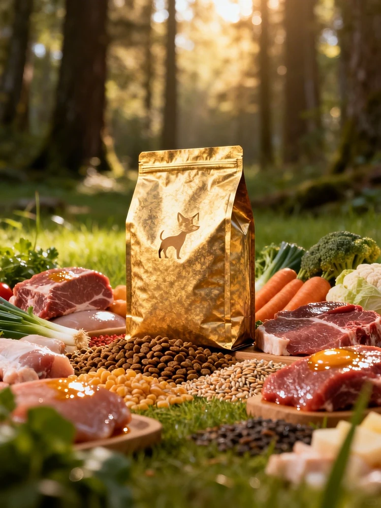 宠物粮自然食材场景图