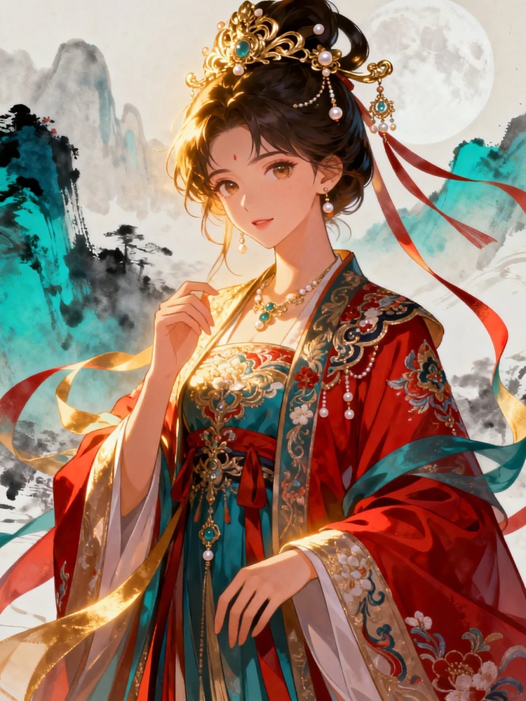 国风古装人物动漫化