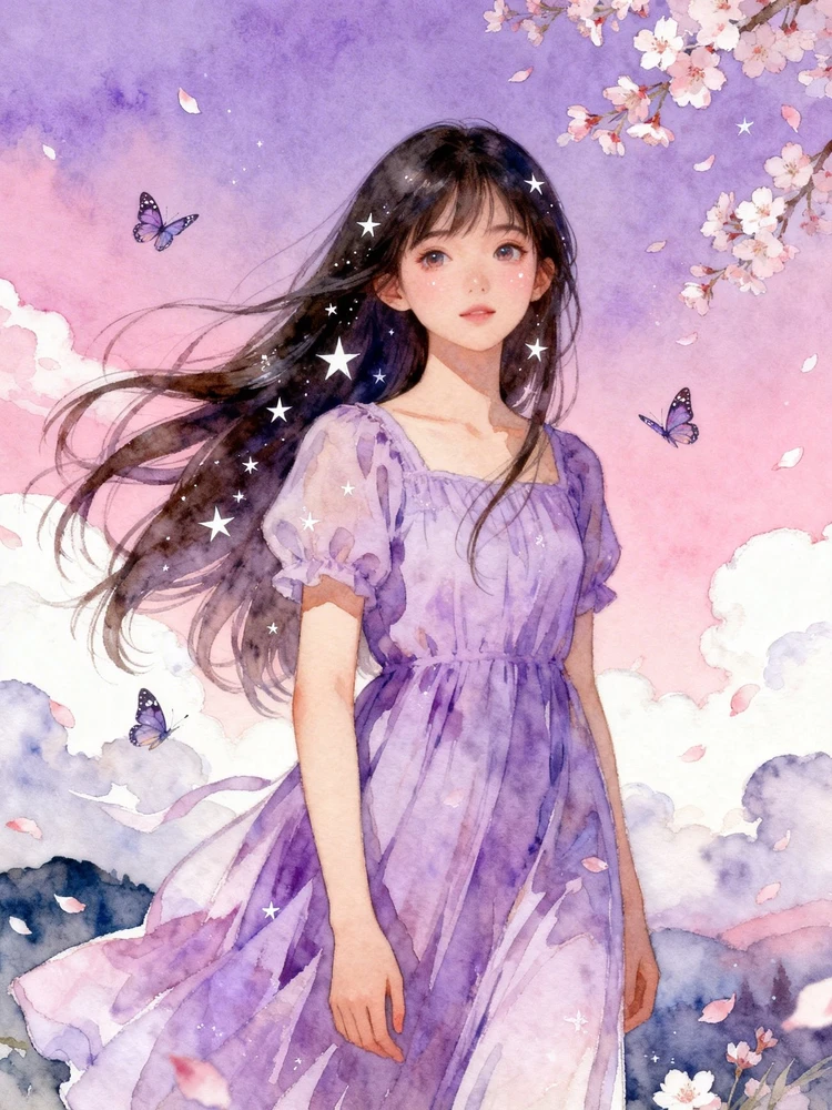 梦幻和风水彩二次元写真