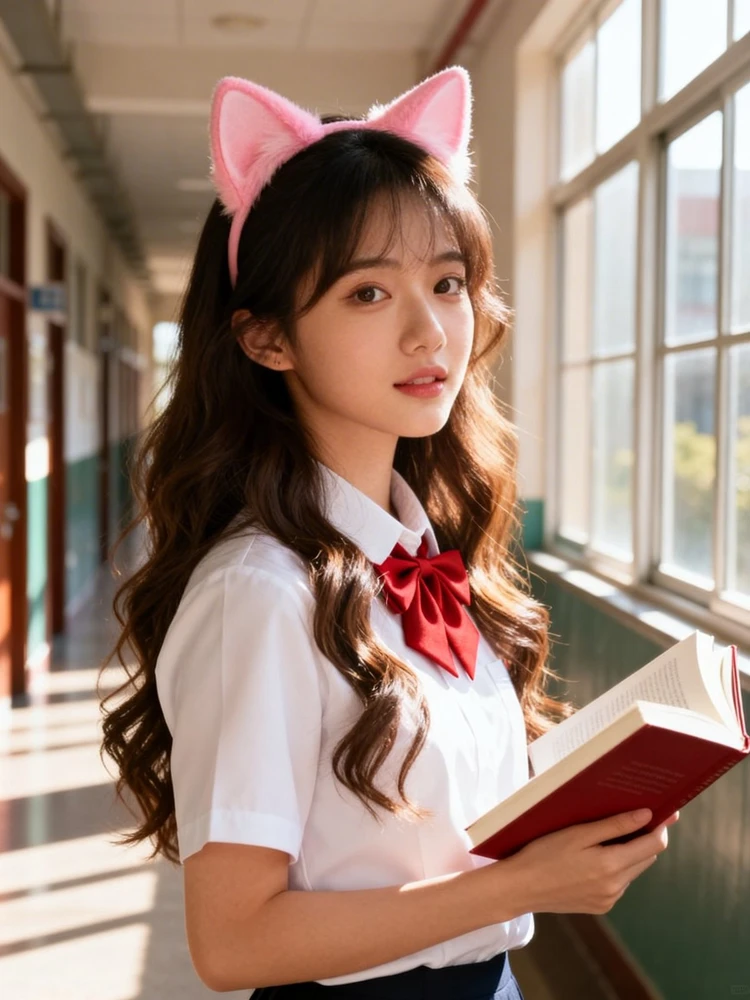 甜妹猫耳校园写真
