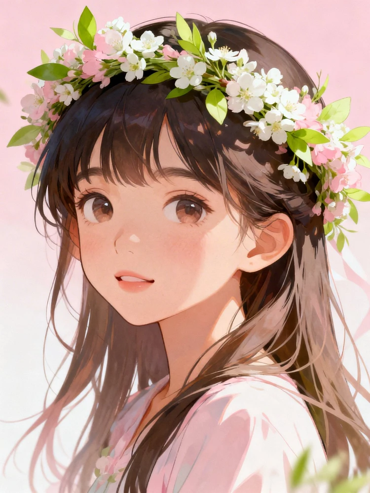 春日花环动漫头像