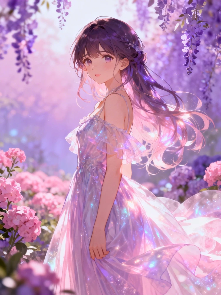 梦幻清新二次元插画写真