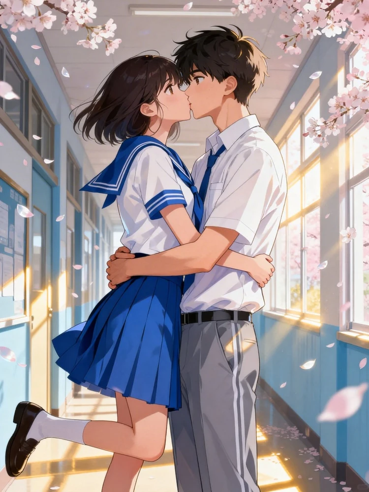 校园言情双人漫画写真