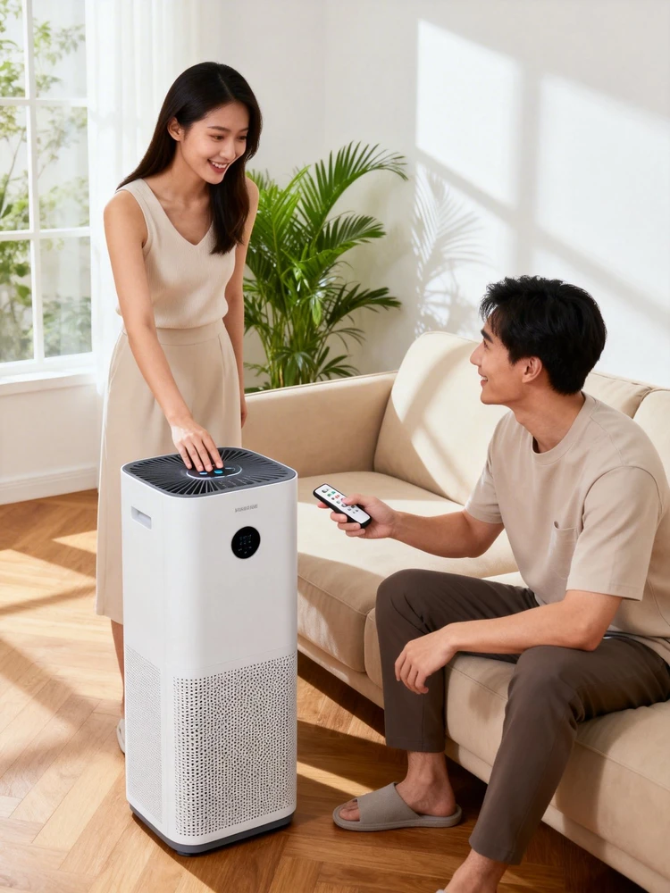 家居场景模特互动产品图