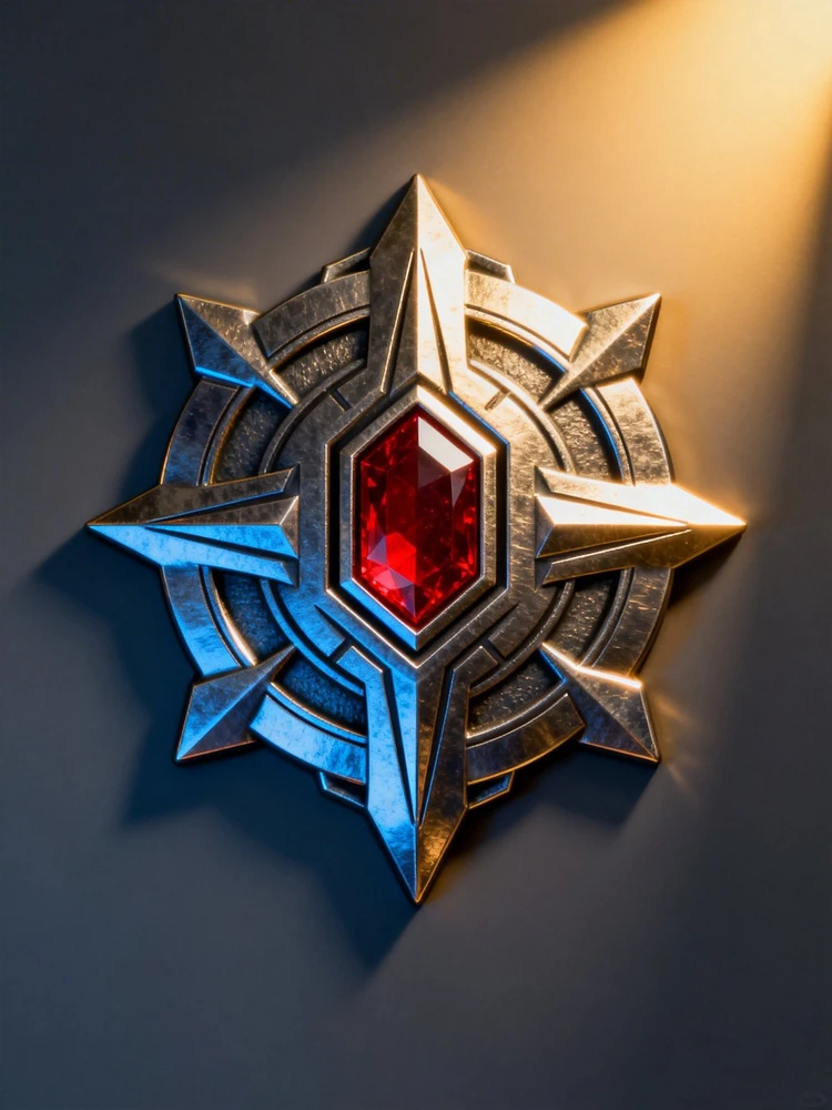 硬核金属徽章图标生成器