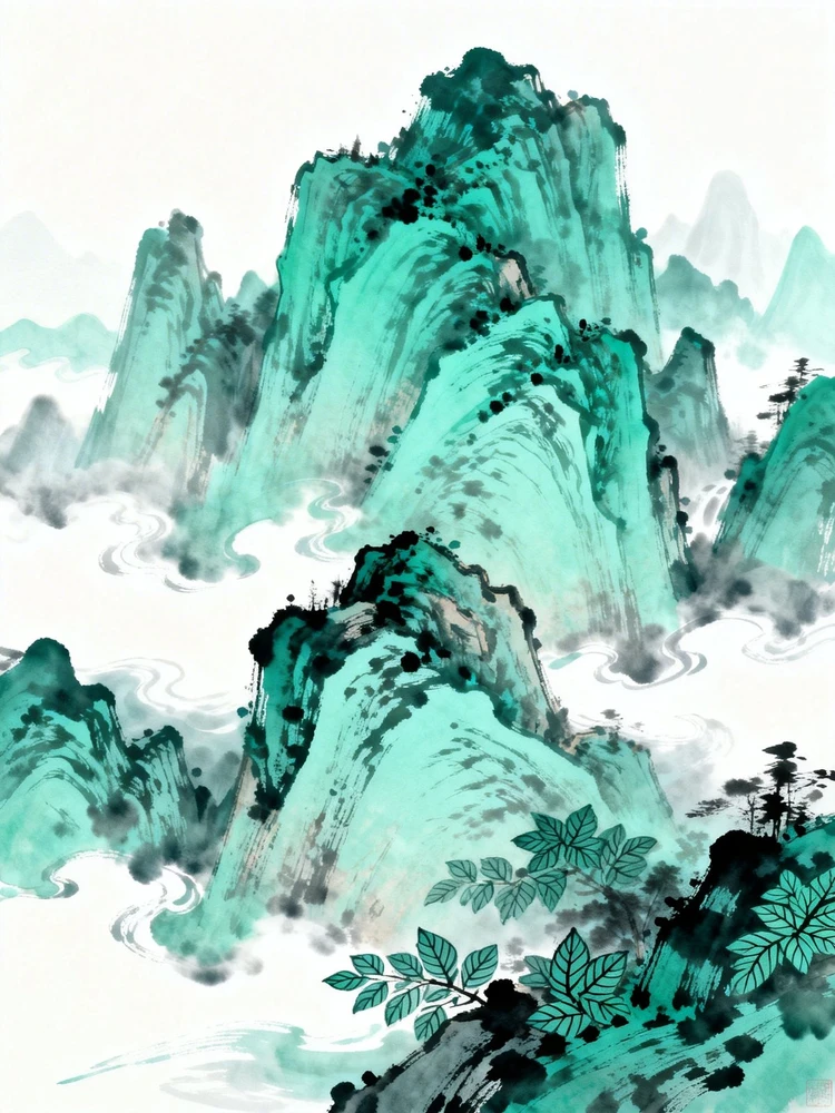 禅意水墨国风插画