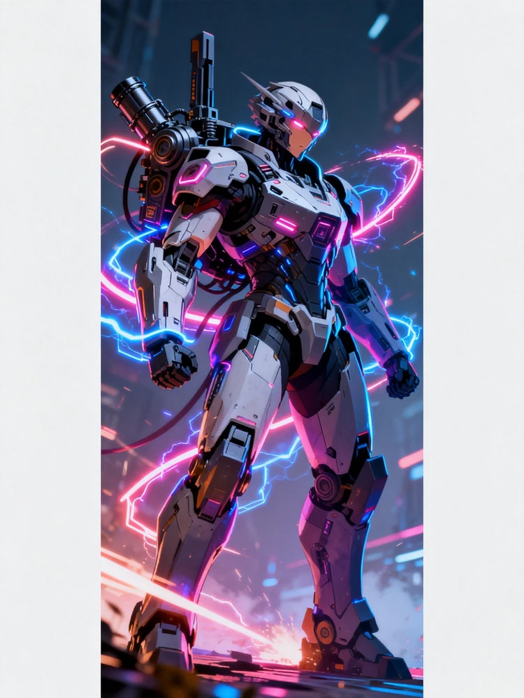 赛博机甲二次元角色化