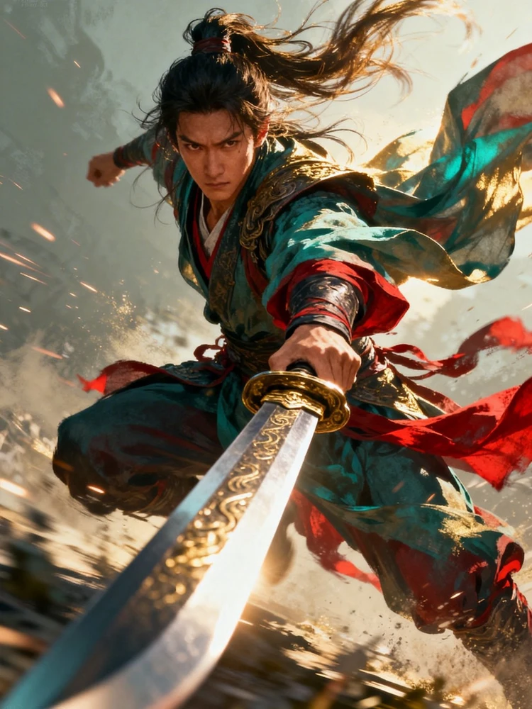 一键生成武侠飞刺战斗照