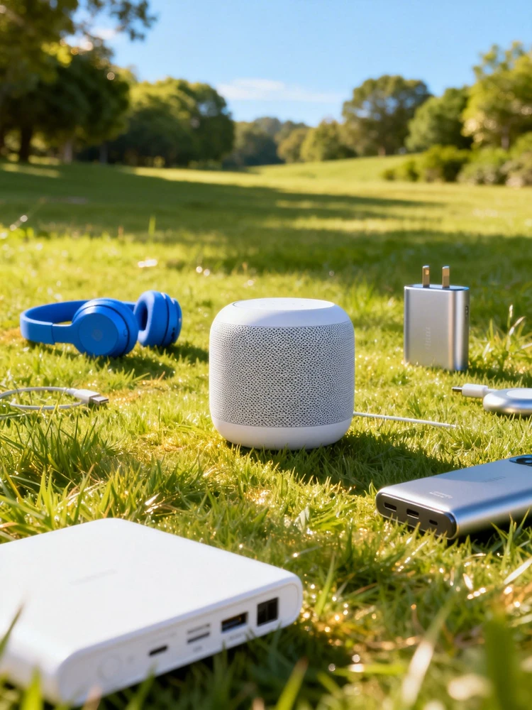 户外草地产品海报