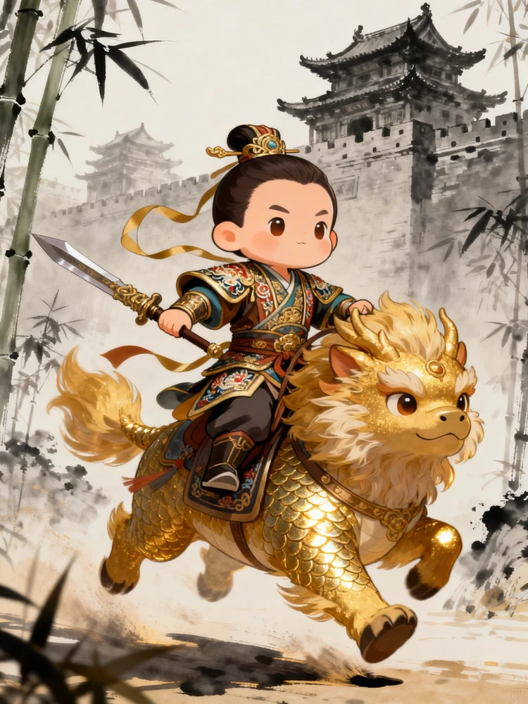 Q版三国骑宠角色生成