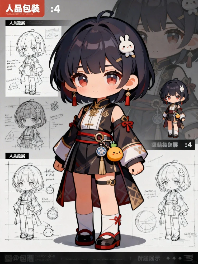 Q版角色贴纸设定图