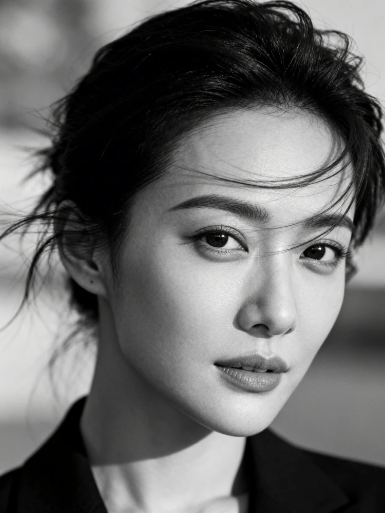 黑白高级氛围人像写真