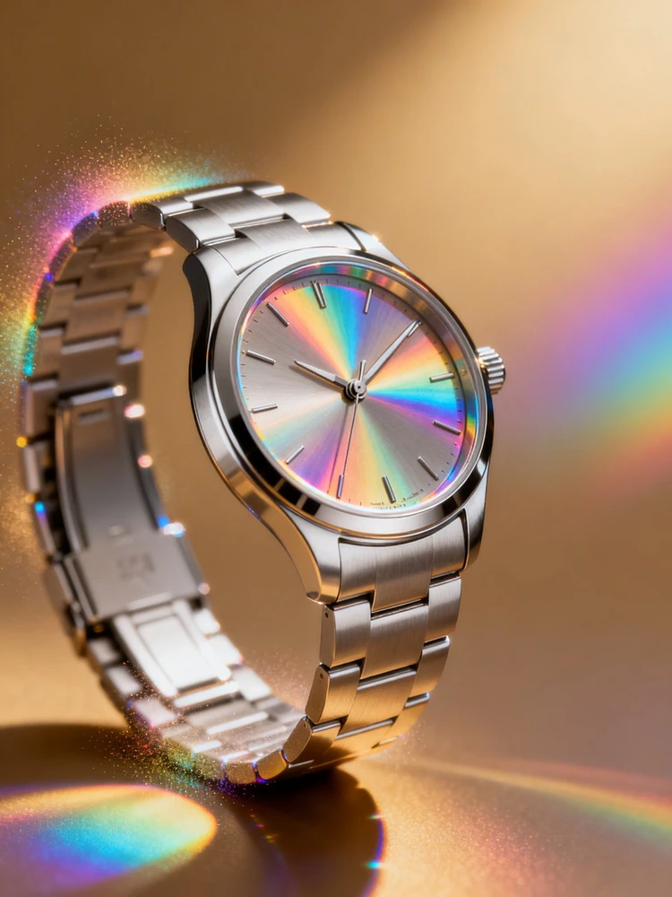 彩虹流光商品海报