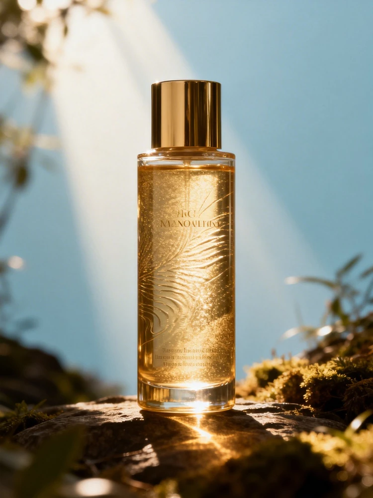 产品自然光影场景海报