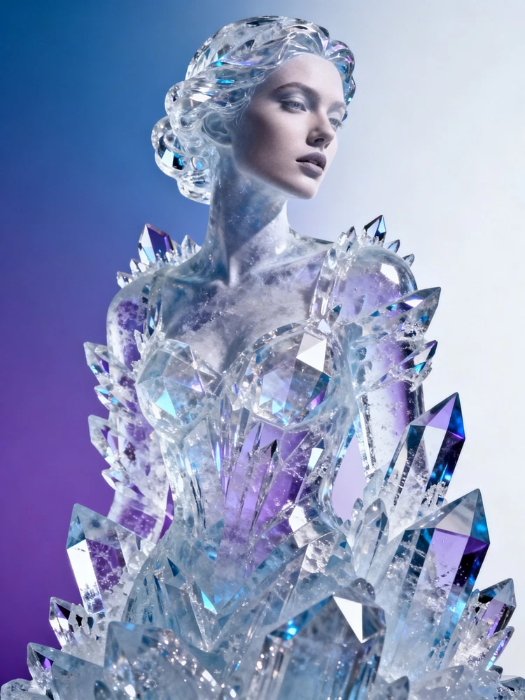 冰晶雕塑风照片