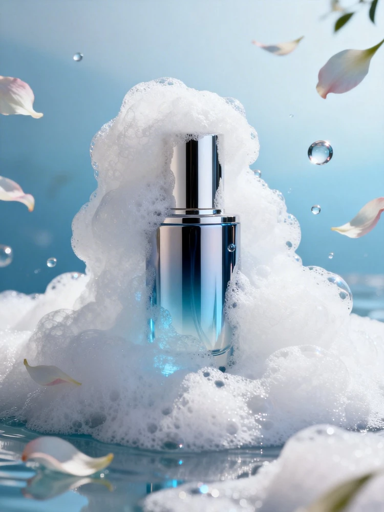 泡沫清透感产品大片